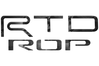 TRD Pro Tailgate Letter Inserts Fits 2022-2026 Toyota Tundra by Tufskinz.com