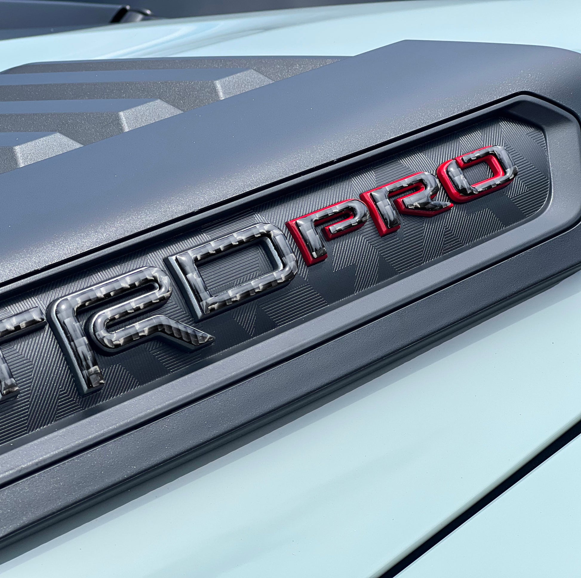 Hood Louver Letter Overlays Fits 2022-2026 Toyota Tundra TRD Pro by Tufskinz.com