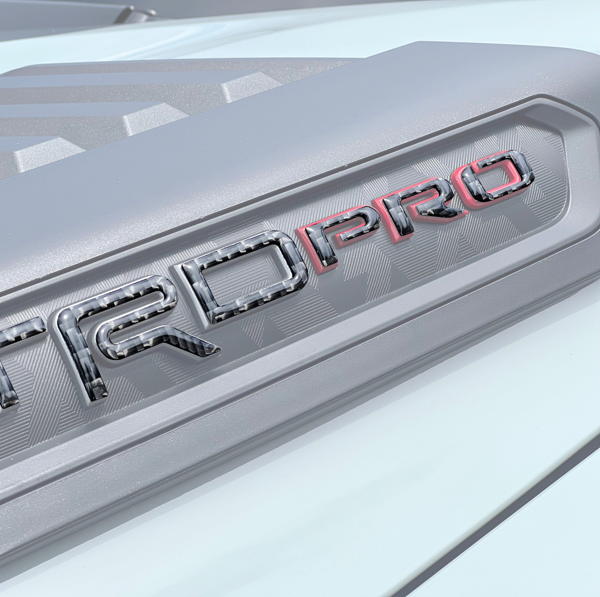 Hood Louver Letter Overlays Fits 2022-2026 Toyota Tundra TRD Pro by Tufskinz.com