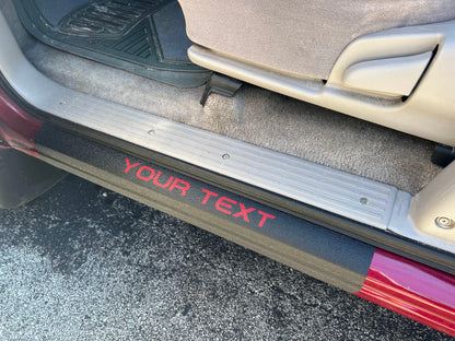 Textured Door Sill Overlays Fits 2000-2006 Toyota Tundra by Tufskinz.com