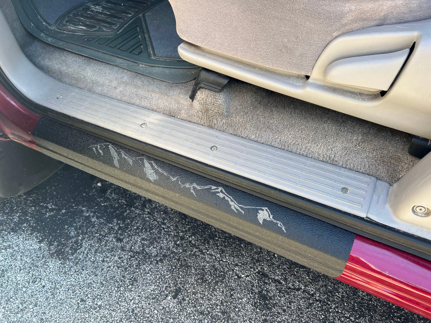Textured Door Sill Overlays Fits 2000-2006 Toyota Tundra by Tufskinz.com