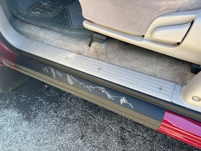 Textured Door Sill Overlays Fits 2000-2006 Toyota Tundra by Tufskinz.com