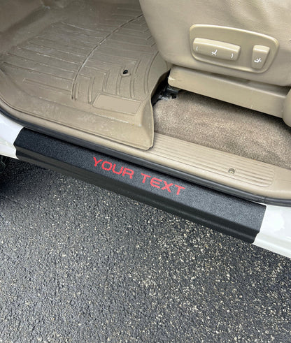 Textured Door Sill Overlays Fits 2000-2006 Toyota Tundra by Tufskinz.com