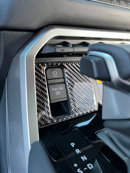 Upper Center Console Accent Trim Fits 2022-2026 Toyota Tundra & 2023-2026 Toyota Sequoia by Tufskinz.com