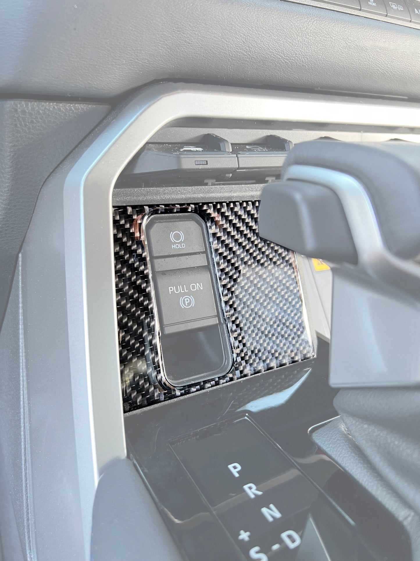 Upper Center Console Accent Trim Fits 2022-2026 Toyota Tundra & 2023-2026 Toyota Sequoia by Tufskinz.com