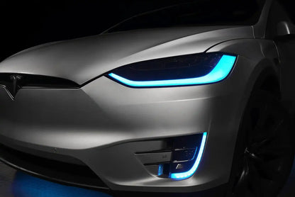 ORACLE Lighting 2016-2024 Tesla Model X Dynamic ColorSHIFT Headlight & Fog Light DRL Upgrade Kit - COMBO by ORACLE Lighting