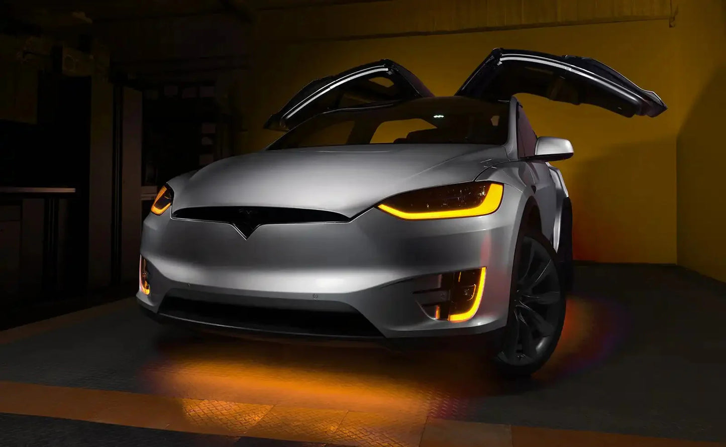 ORACLE Lighting 2016-2024 Tesla Model X Dynamic ColorSHIFT Headlight & Fog Light DRL Upgrade Kit - COMBO by ORACLE Lighting