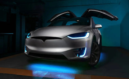 ORACLE Lighting 2016-2024 Tesla Model X Dynamic ColorSHIFT Headlight & Fog Light DRL Upgrade Kit - COMBO by ORACLE Lighting