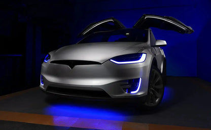 ORACLE Lighting 2016-2024 Tesla Model X Dynamic ColorSHIFT Headlight & Fog Light DRL Upgrade Kit - COMBO by ORACLE Lighting