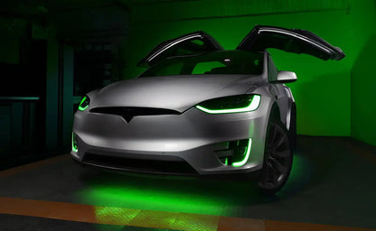 ORACLE Lighting 2016-2024 Tesla Model X Dynamic ColorSHIFT Headlight & Fog Light DRL Upgrade Kit - COMBO by ORACLE Lighting