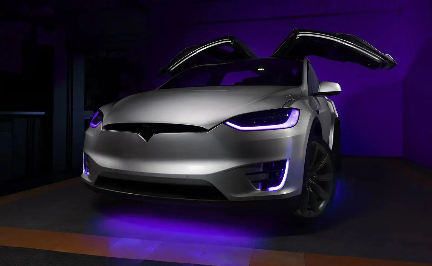 ORACLE Lighting 2016-2024 Tesla Model X Dynamic ColorSHIFT Headlight & Fog Light DRL Upgrade Kit - COMBO by ORACLE Lighting