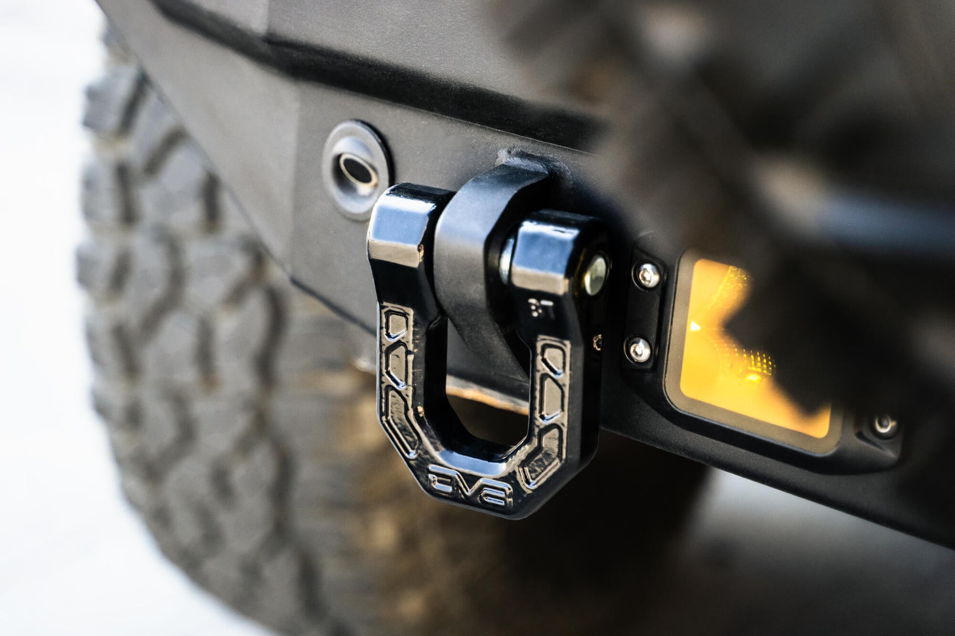 Black DV8 Elite Series D-Rings (Pair) by DV8 Offroad