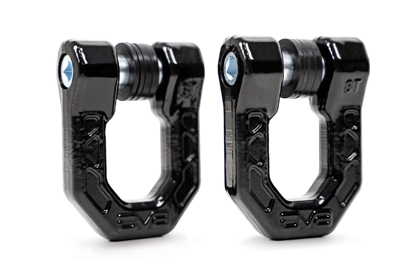 Black DV8 Elite Series D-Rings (Pair) by DV8 Offroad
