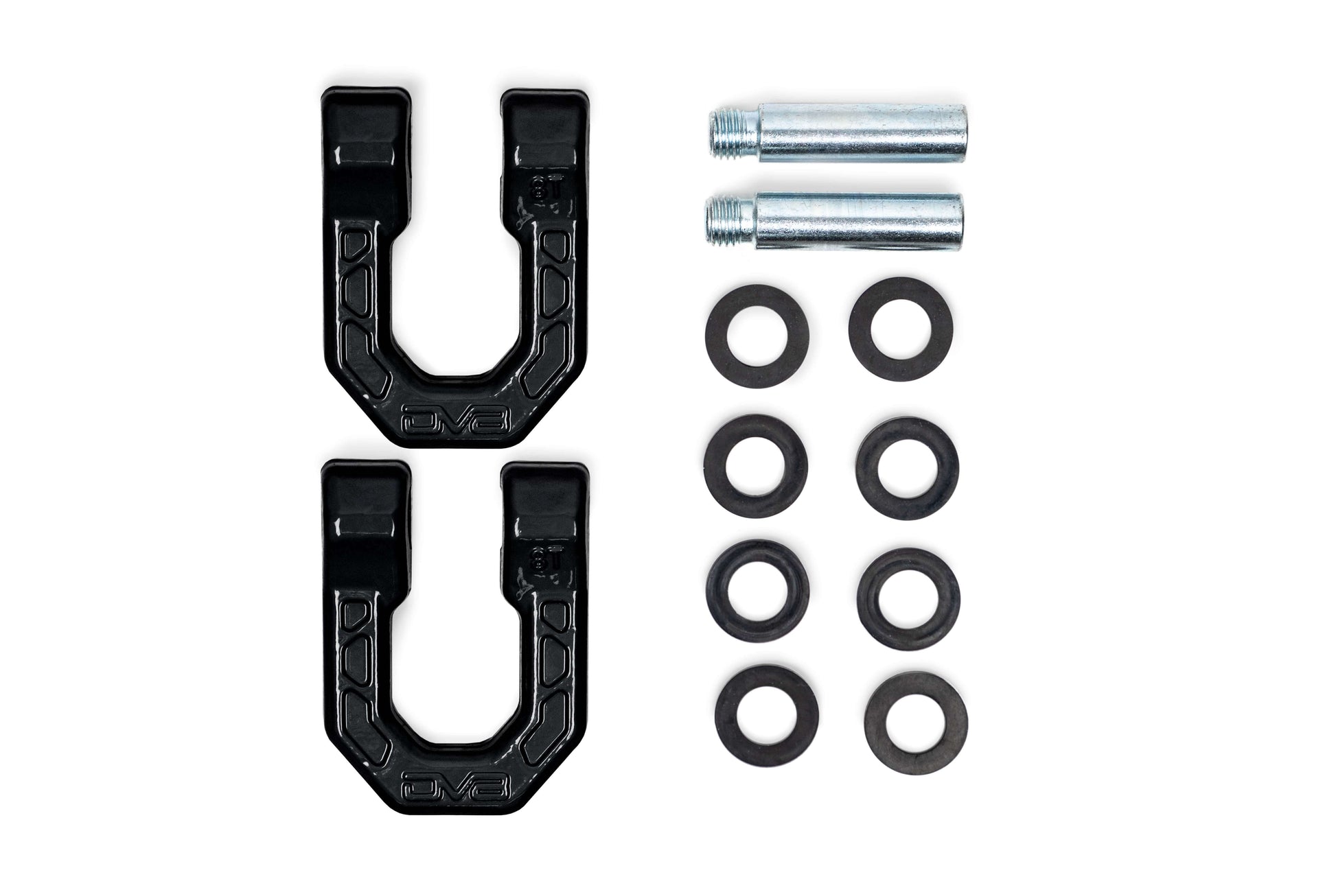 Black DV8 Elite Series D-Rings (Pair) by DV8 Offroad