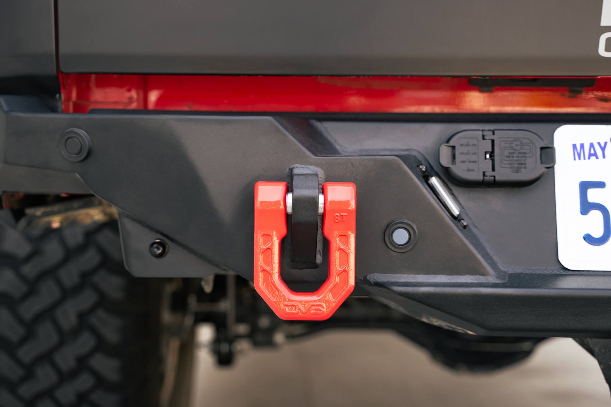 Red DV8 Elite Series D-Rings (Pair) by DV8 Offroad