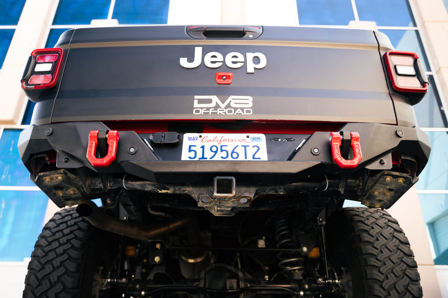 Red DV8 Elite Series D-Rings (Pair) by DV8 Offroad