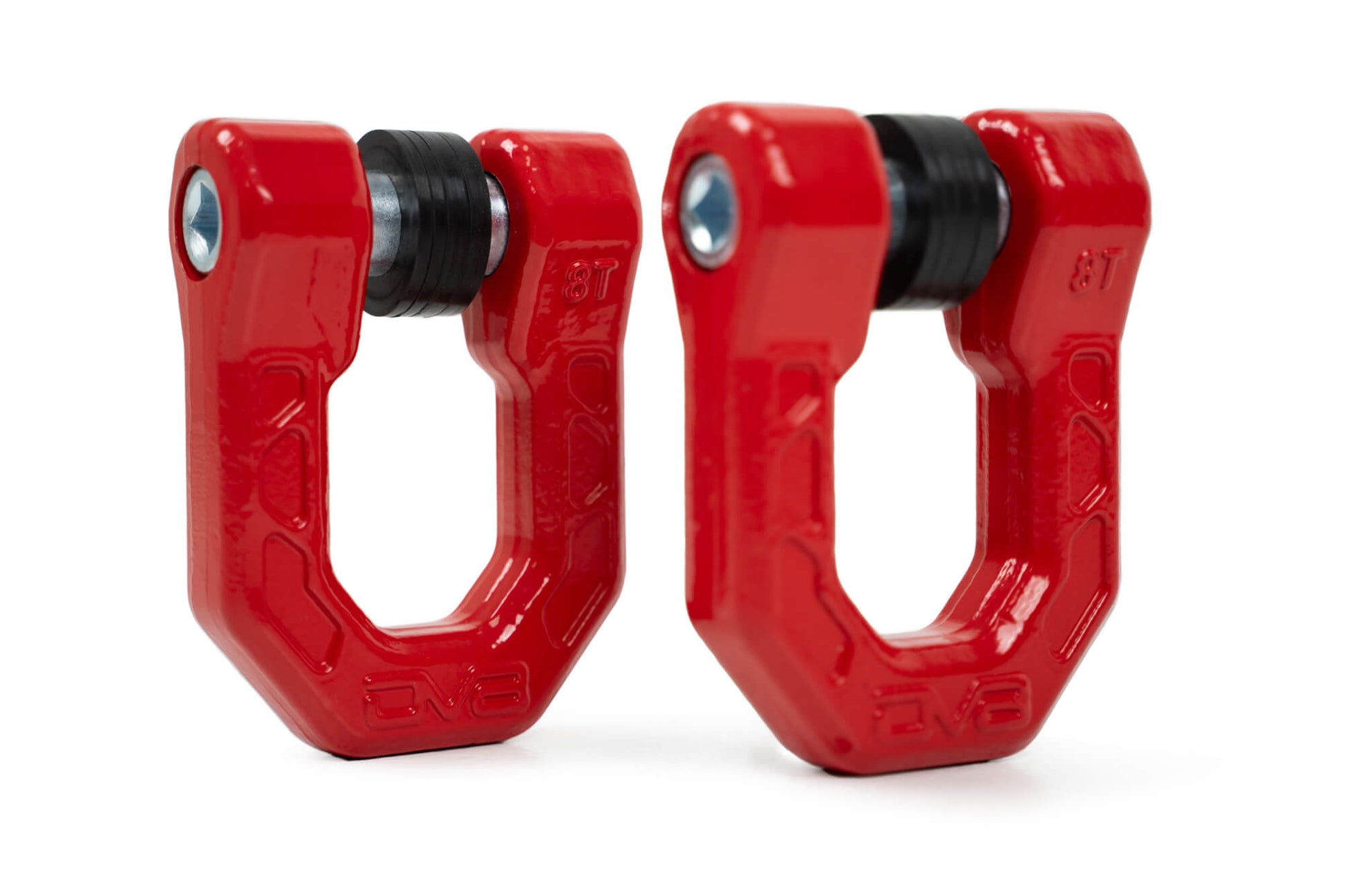Red DV8 Elite Series D-Rings (Pair) by DV8 Offroad