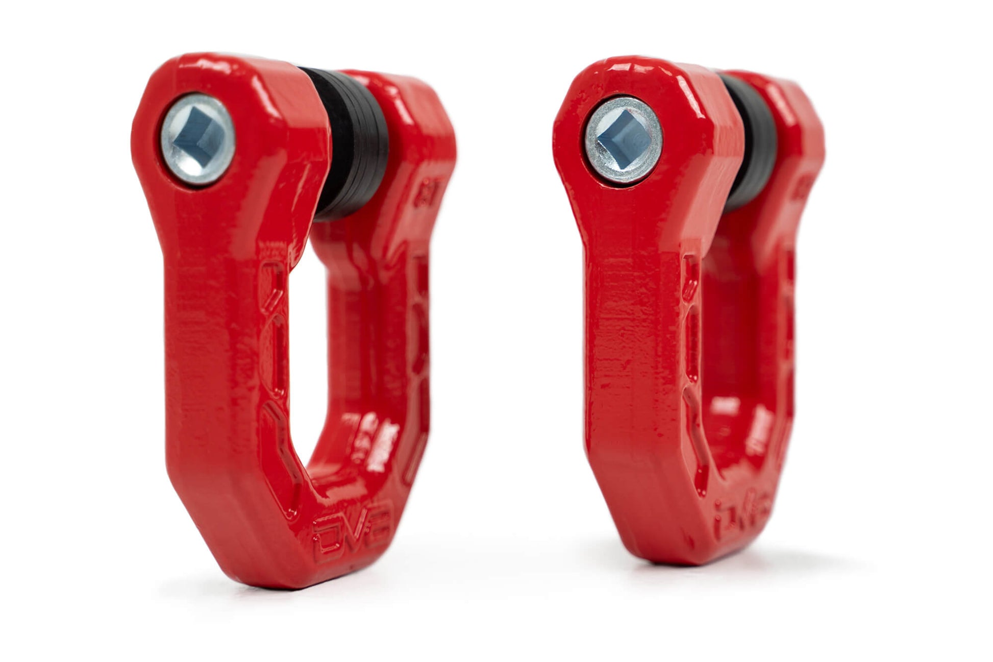 Red DV8 Elite Series D-Rings (Pair) by DV8 Offroad