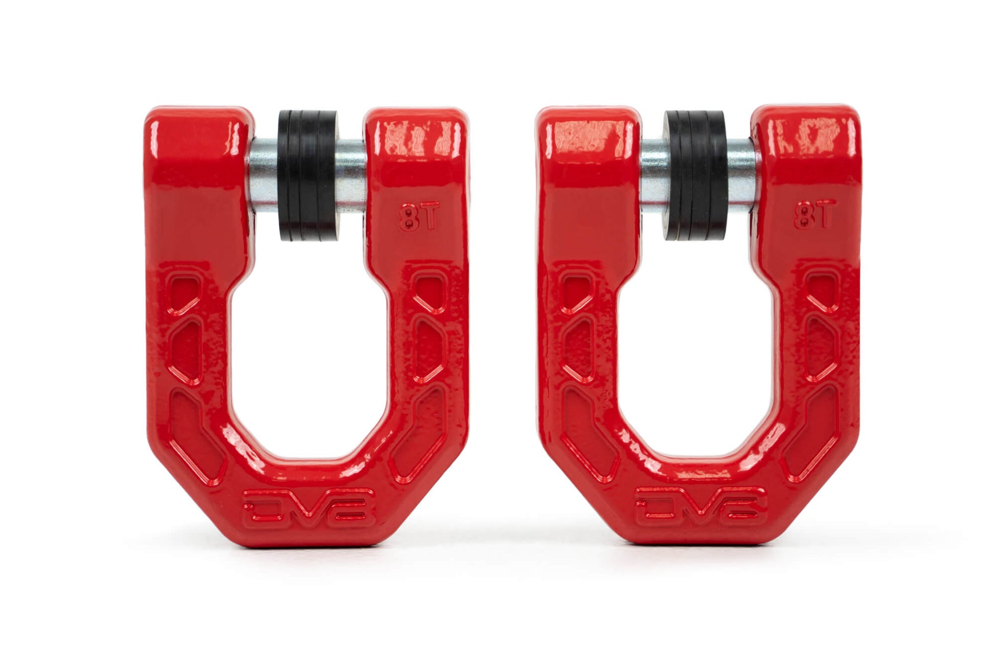 Red DV8 Elite Series D-Rings (Pair) by DV8 Offroad