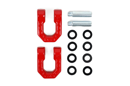 Red DV8 Elite Series D-Rings (Pair) by DV8 Offroad