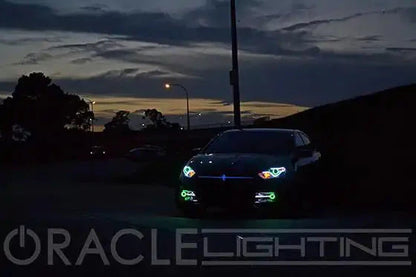 ORACLE Lighting 2013-2016 Dodge Dart LED Surface Mount Projector Fog Halo Kit by ORACLE Lighting