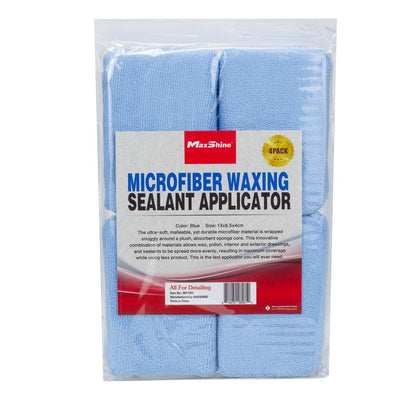 Ultra-Soft Microfiber Wax Applicator Block - 4 Pack by MaxshineUSA