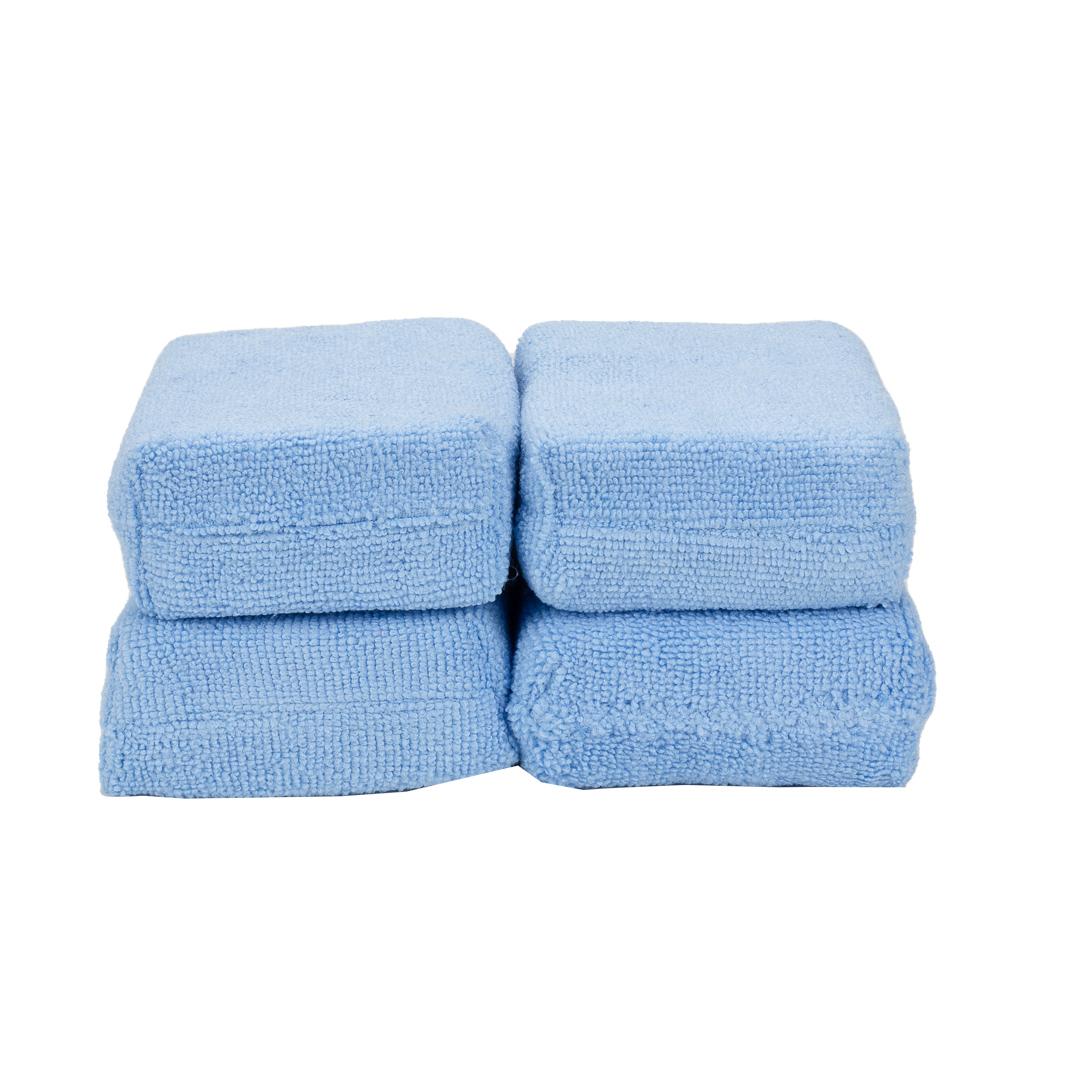 Ultra-Soft Microfiber Wax Applicator Block - 4 Pack by MaxshineUSA