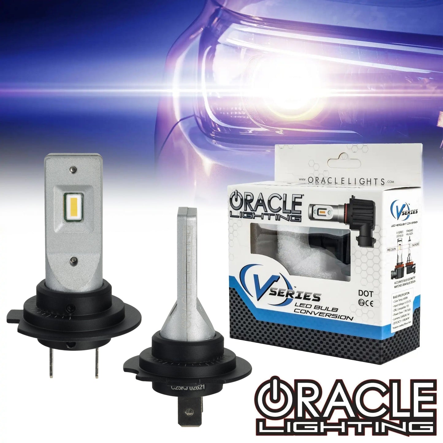 ORACLE Lighting H7 - VSeries LED Light Bulb Conversion Kit (High Beam) by ORACLE Lighting