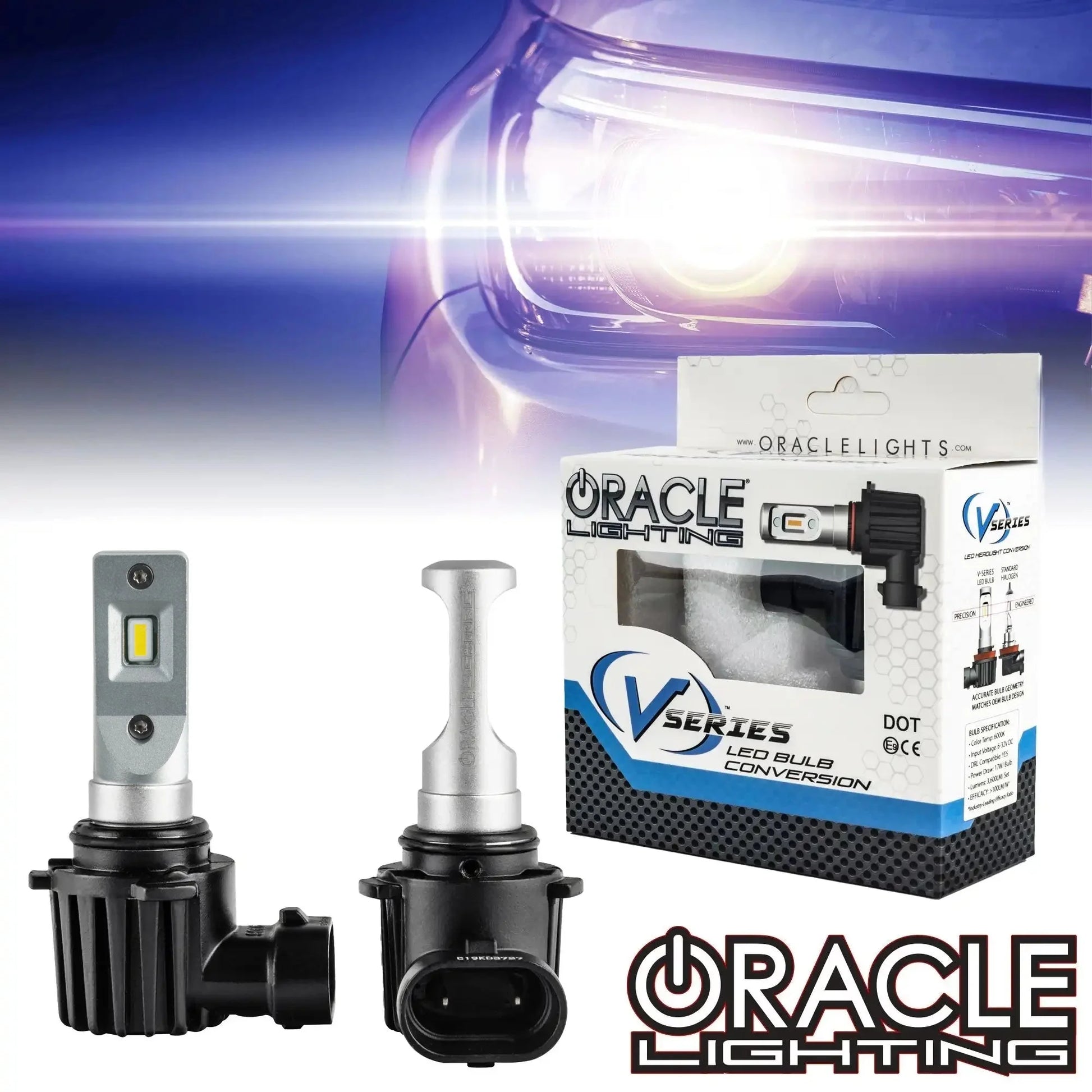 ORACLE Lighting 9006 - VSeries LED Light Bulb Conversion Kit (Low Beam) by ORACLE Lighting