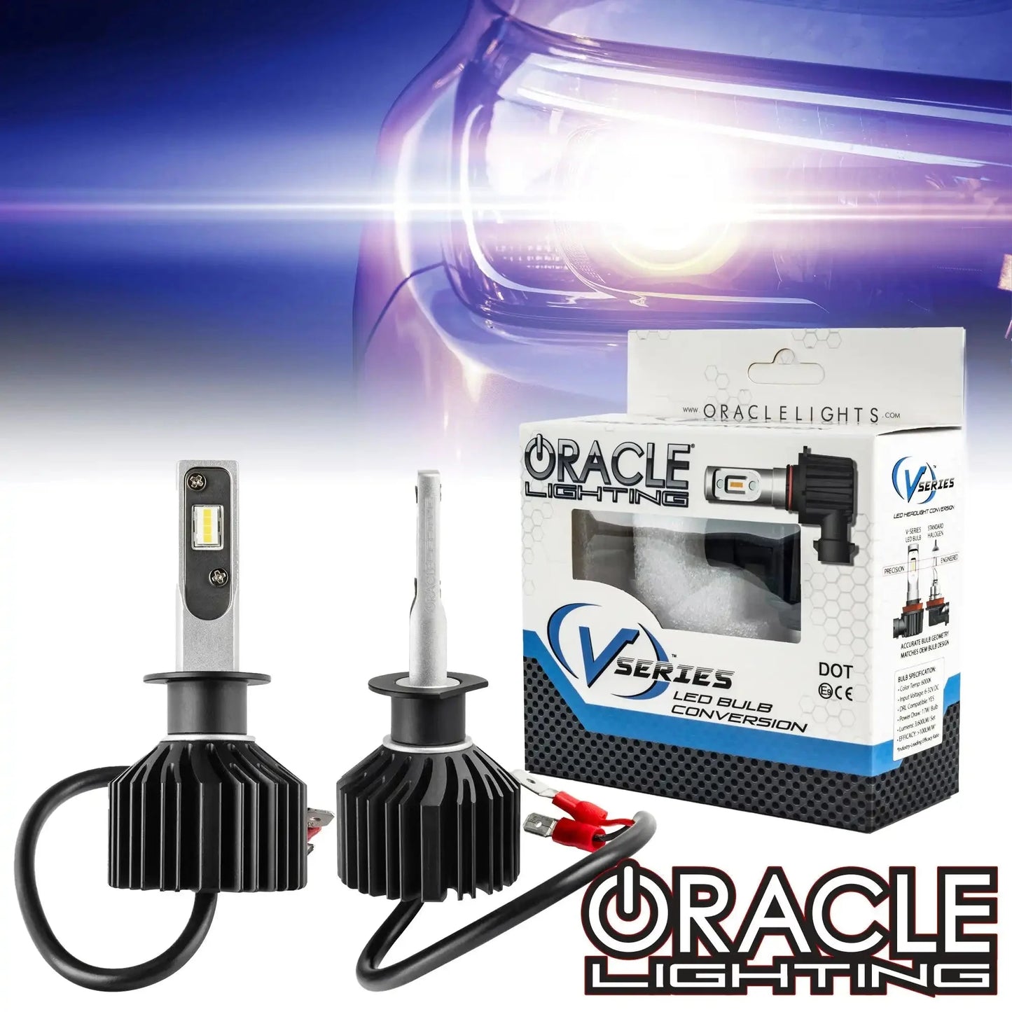 ORACLE Lighting H1 - VSeries LED Light Bulb Conversion Kit (High Beam) by ORACLE Lighting