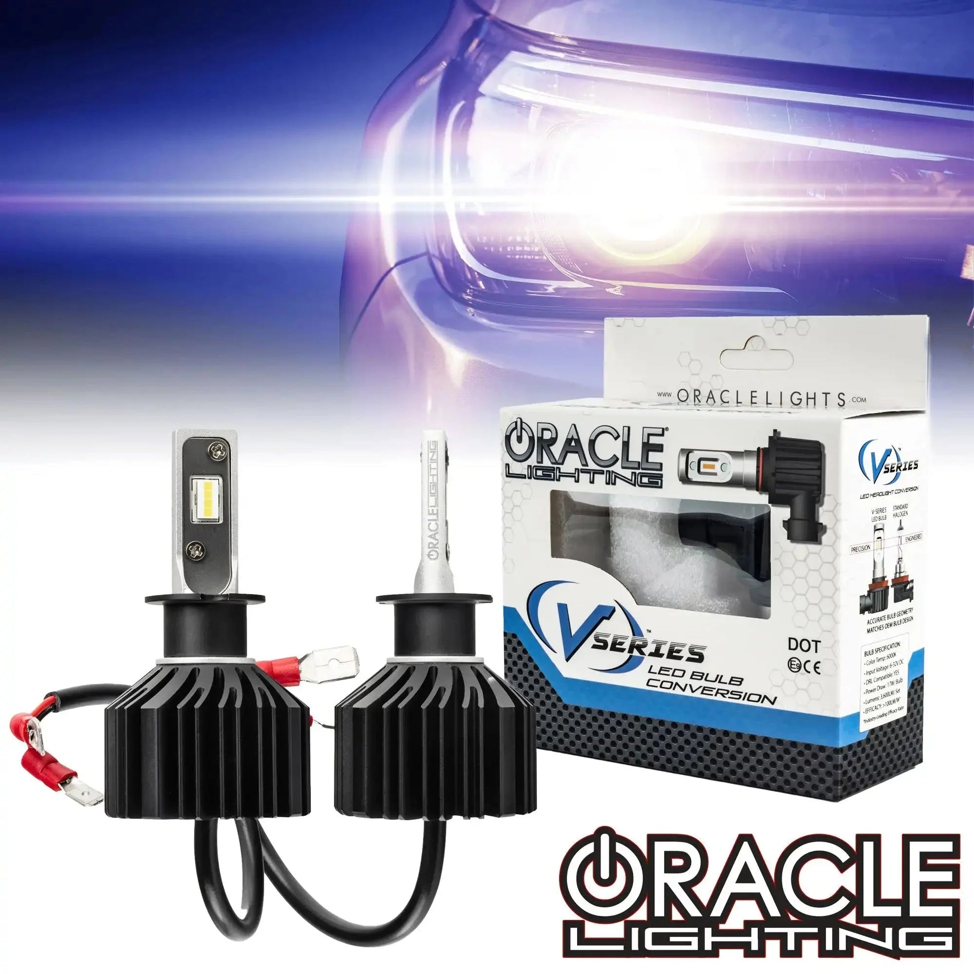 ORACLE Lighting H3 - VSeries LED Light Bulb Conversion Kit (Low Beam) by ORACLE Lighting