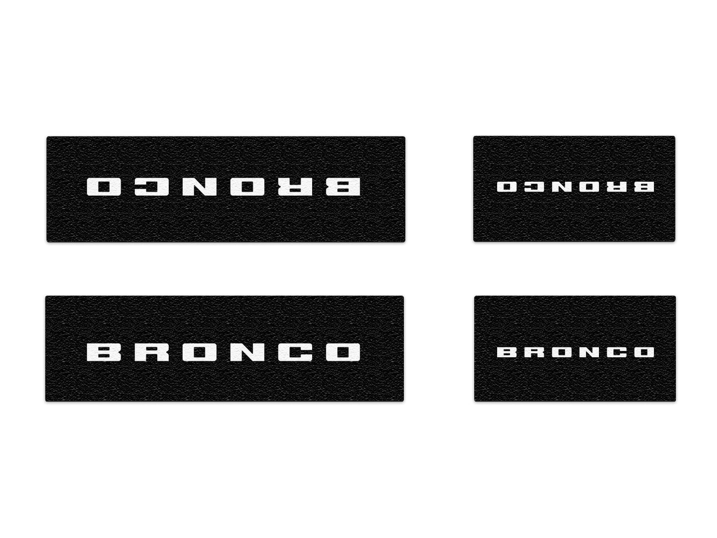 Door Sill Protection Overlays Fits 2021-2026 Ford Bronco by Tufskinz.com