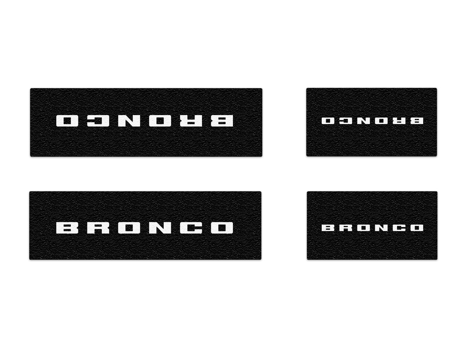 Door Sill Protection Overlays Fits 2021-2026 Ford Bronco by Tufskinz.com