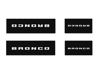 Door Sill Protection Overlays Fits 2021-2026 Ford Bronco by Tufskinz.com