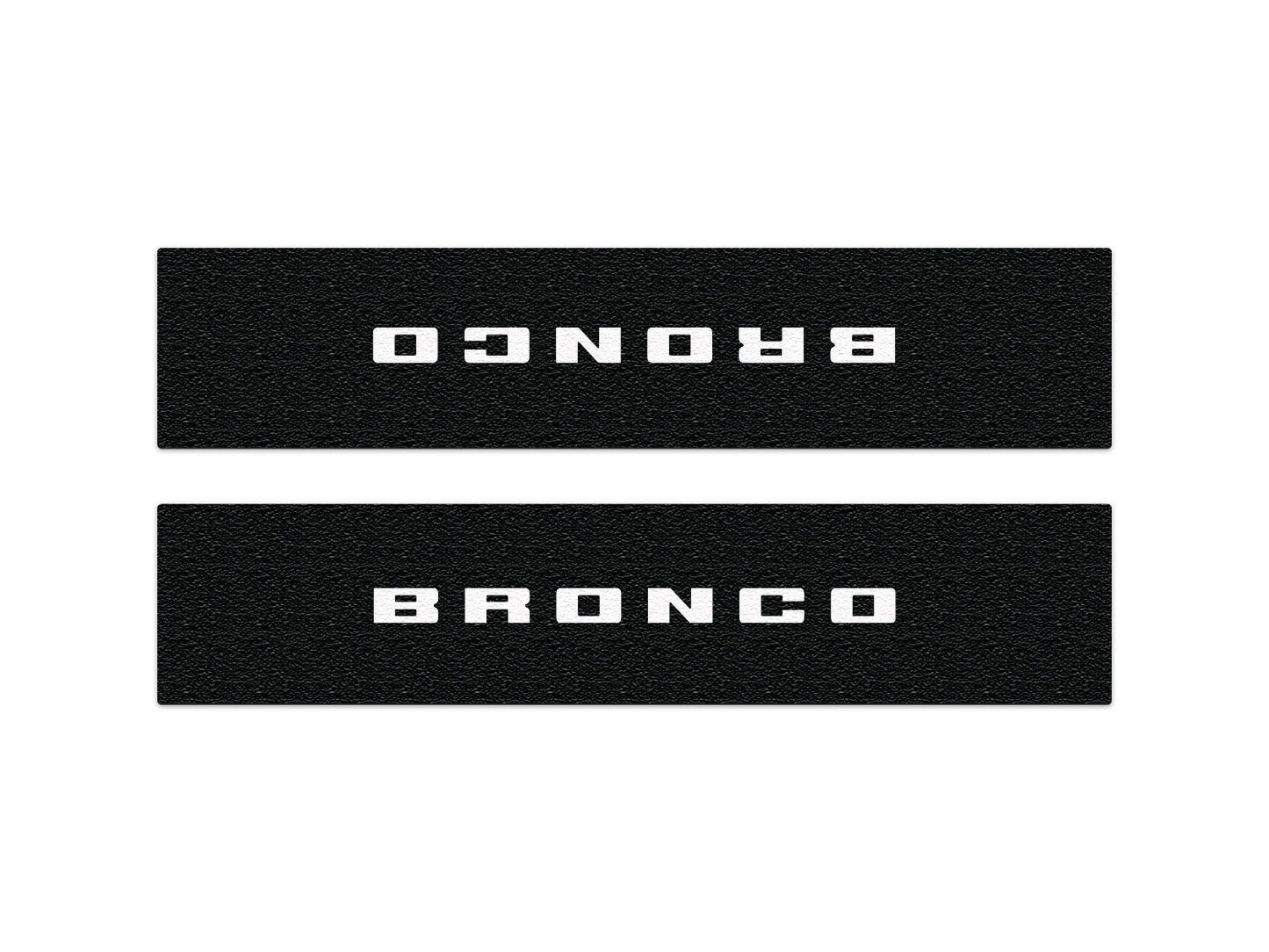 Door Sill Protection Overlays Fits 2021-2026 Ford Bronco by Tufskinz.com
