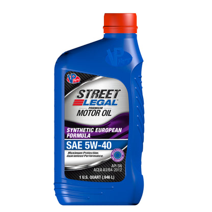 Street Legal Synthetic EURO Formula 5W-40 (SN) Qt by VP Racing Fuels