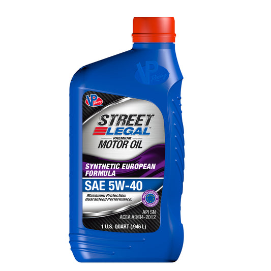 Street Legal Synthetic EURO Formula 5W-40 (SN) Qt by VP Racing Fuels