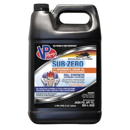 Sub-Zero SYN 2T Snowmobile Engine Oil Gallon by VP Racing Fuels