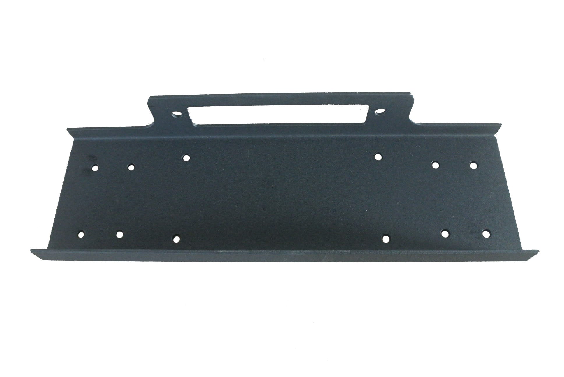 For Winches Upd To 12000 Pounds Flat Fixed Mount Textured Powder Coated Black by TrailFX