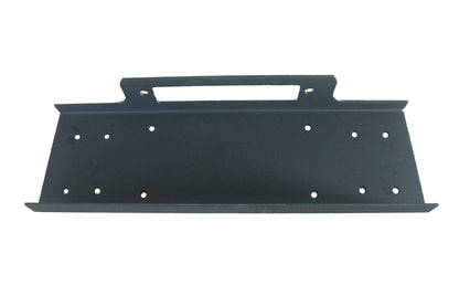 For Winches Upd To 12000 Pounds Flat Fixed Mount Textured Powder Coated Black by TrailFX