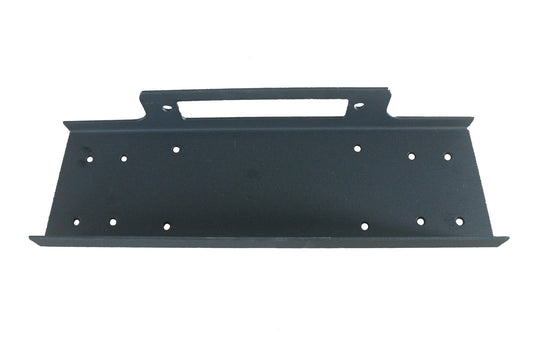 For Winches Upd To 12000 Pounds Flat Fixed Mount Textured Powder Coated Black by TrailFX