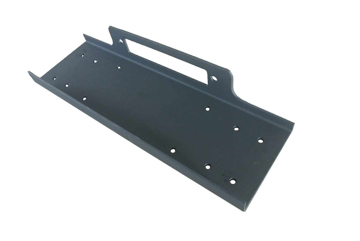 For Winches Upd To 12000 Pounds Flat Fixed Mount Textured Powder Coated Black by TrailFX