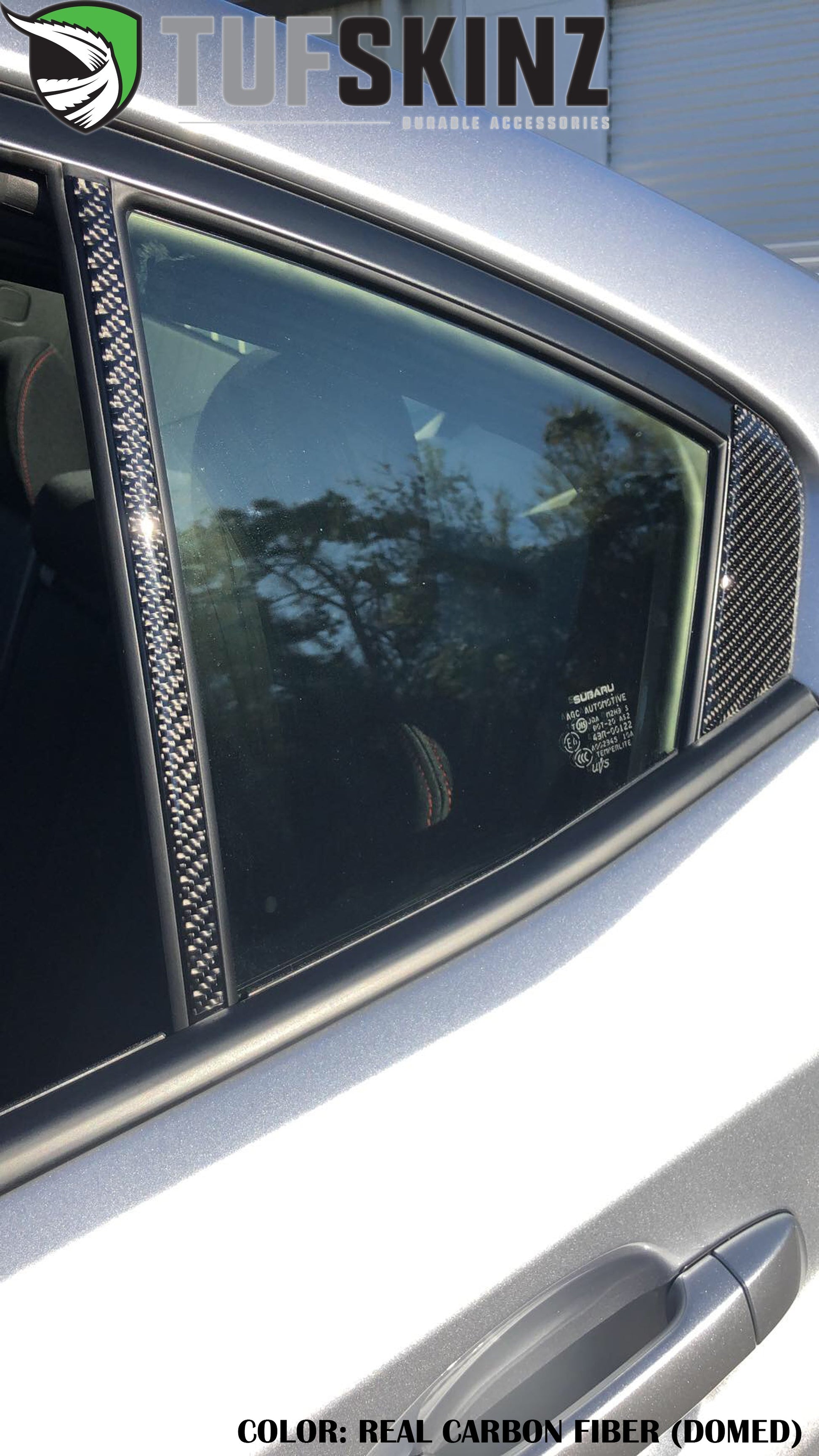 Door Pillar Overlays Fits 2015-2021 Subaru WRX by Tufskinz.com