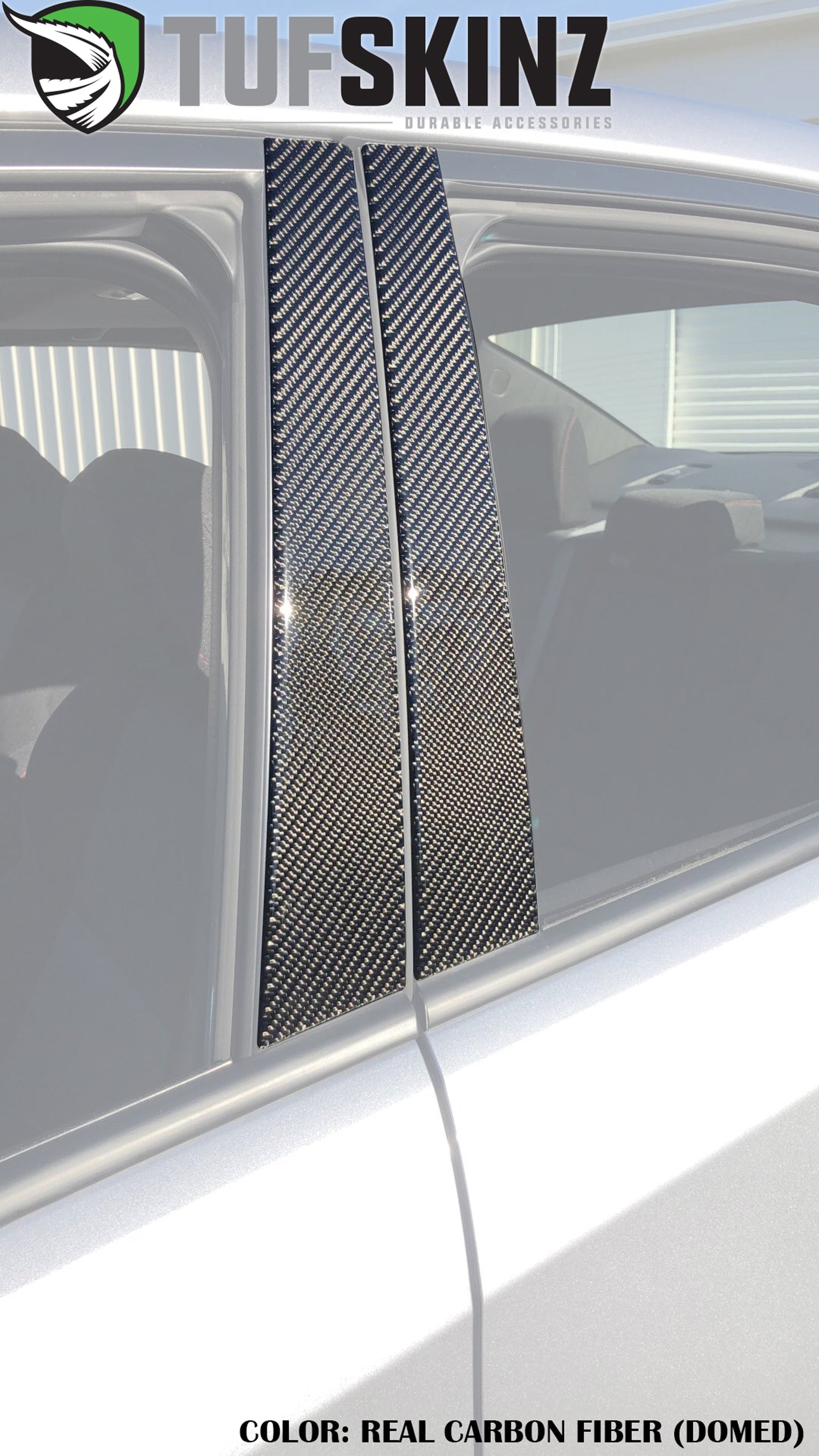 Door Pillar Overlays Fits 2015-2021 Subaru WRX by Tufskinz.com