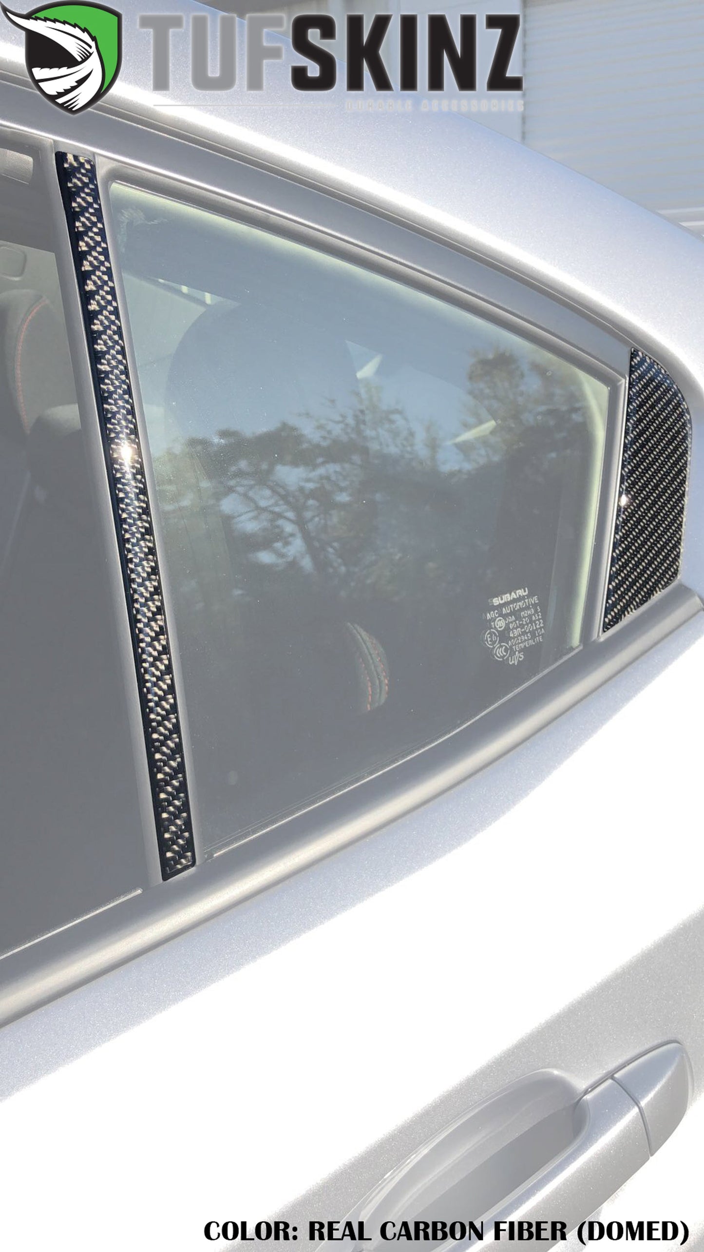 Door Pillar Overlays Fits 2015-2021 Subaru WRX by Tufskinz.com