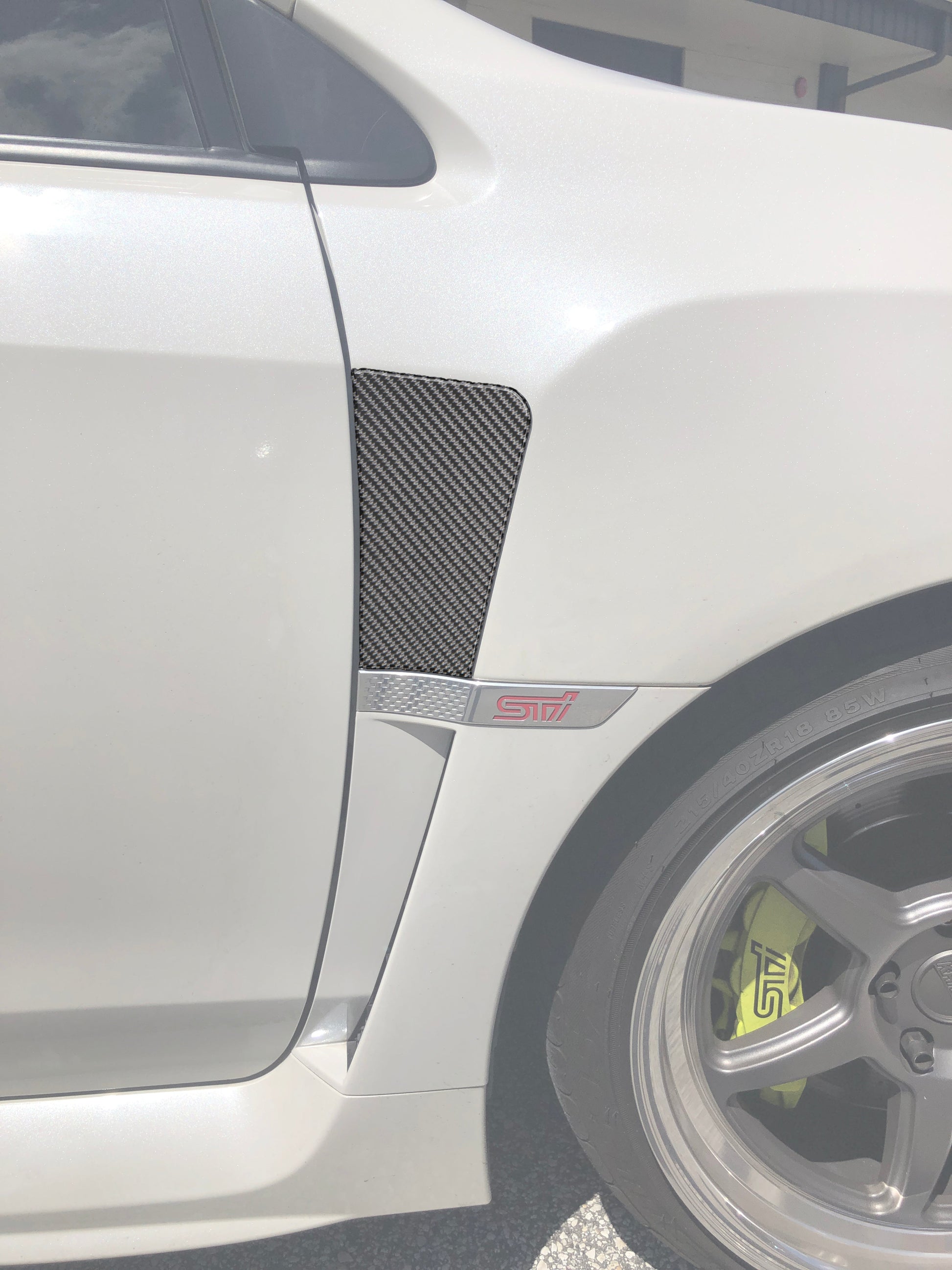 Fender Vent Upper Accent Trim Fits 2015-2021 Subaru WRX/WRX STI by Tufskinz.com