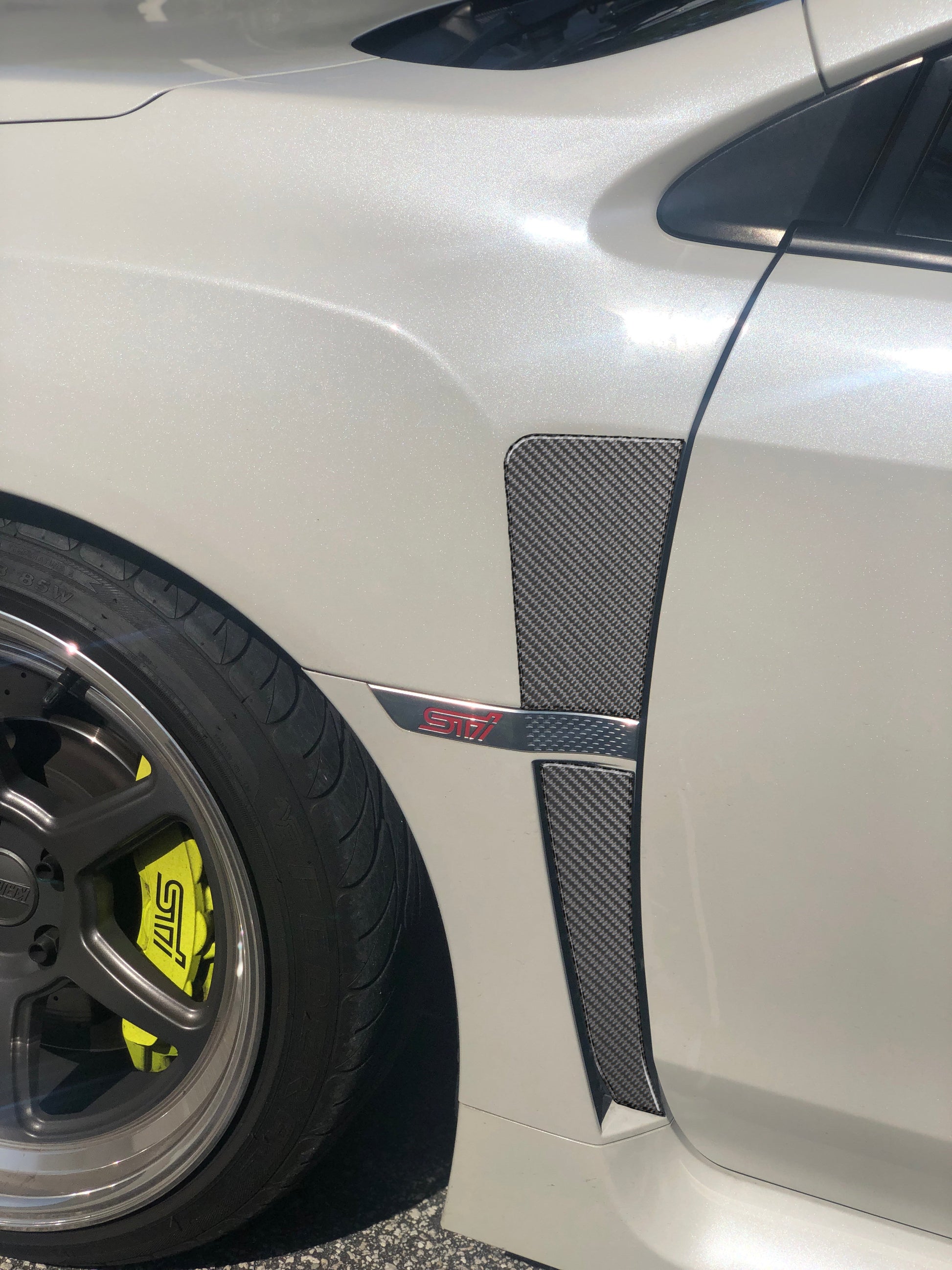 Fender Vent Upper + Lower Accent Trim Fits 2015-2021 Subaru WRX/WRX STI by Tufskinz.com
