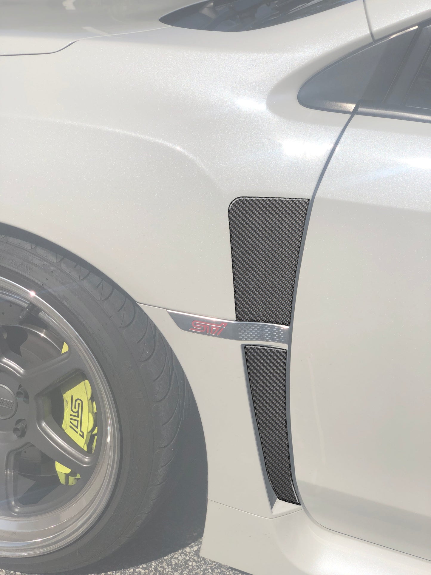 Fender Vent Upper + Lower Accent Trim Fits 2015-2021 Subaru WRX/WRX STI by Tufskinz.com