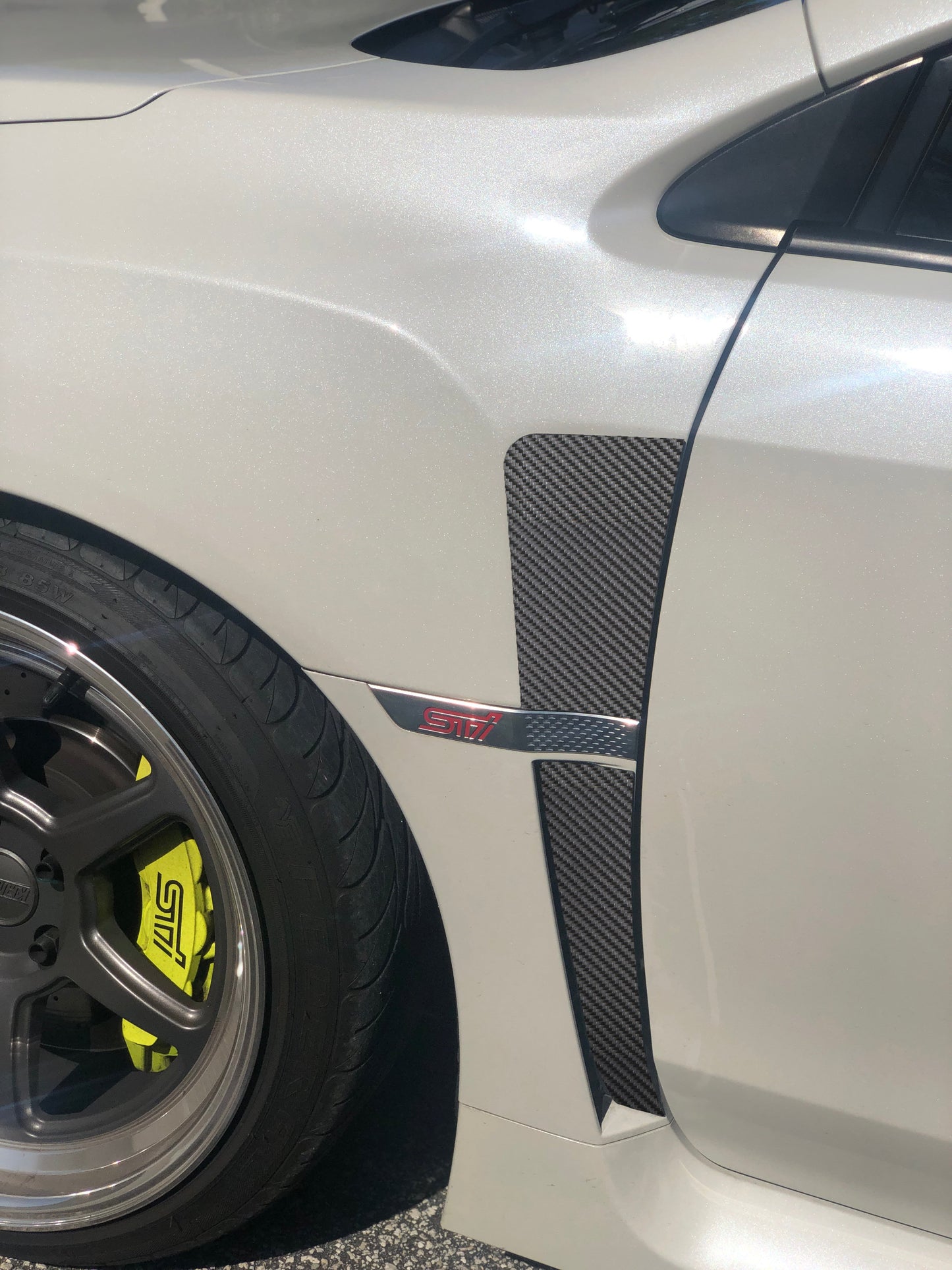 Fender Vent Upper + Lower Accent Trim Fits 2015-2021 Subaru WRX/WRX STI by Tufskinz.com