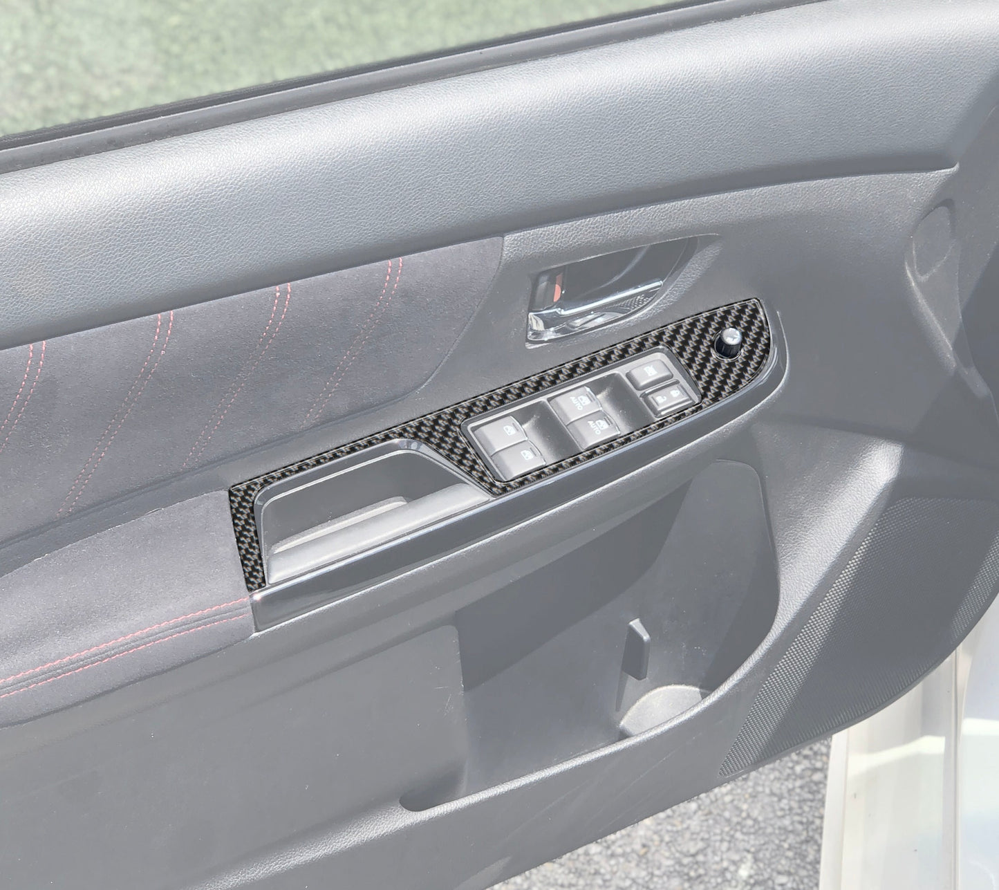 Door Switch Panel Accent Trim Fits 2018-2021 Subaru WRX/WRX STI by Tufskinz.com